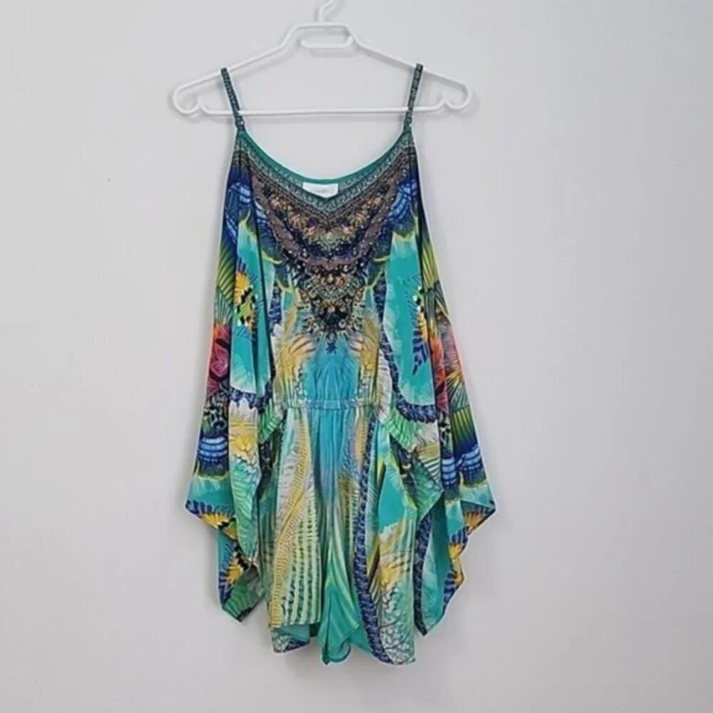 Camilla Reef Warrior Drop‎ Shoulder Playsuit Romper Size XS b75